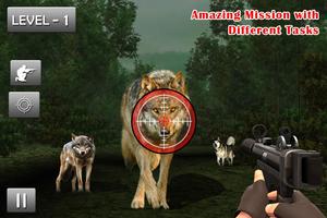 3d Wild Wolf Hunting Jungle Shooter capture d'écran 1