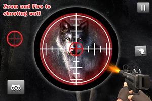 3d Wild Wolf Hunting Jungle Shooter capture d'écran 2