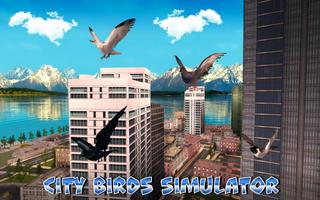Simulador de pájaros de la ciu Poster