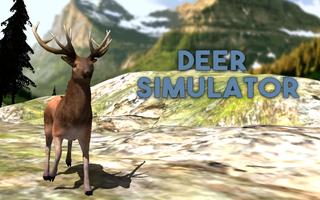 Wild Deer Simulator 3D Affiche