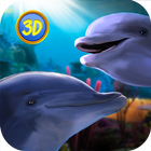 la famille des dauphins icône