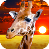 Simulador de girafa africano ícone
