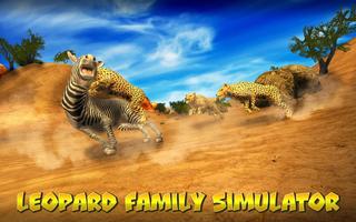 Leopard Family Simulator Affiche