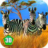 Zebra Family Simulator ícone