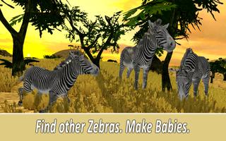 برنامه‌نما Zebra Family Simulator عکس از صفحه