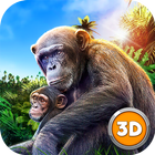 Chimpanzee Monkey Simulator 3D icône