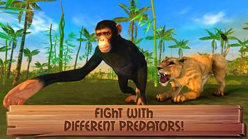 Chimpanzee Monkey Simulator 3D capture d'écran 2