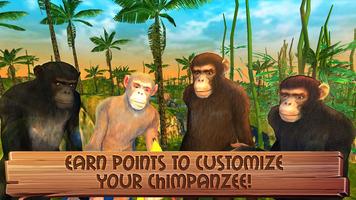 Chimpanzee Monkey Simulator 3D capture d'écran 3