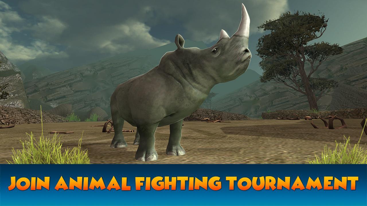 Rhino Fighting Game Kung Fu Animals Fight For Android Apk Download - white rhinoceros roblox
