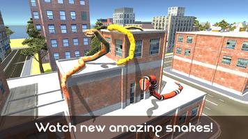 Angry Anaconda Hunting Animals Plakat