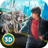 Angry Wolf City Attack Sim icon