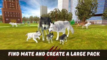 Angry Wolf City Attack Sim imagem de tela 2