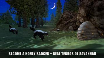 Hungry Honey Badger Simulator Affiche