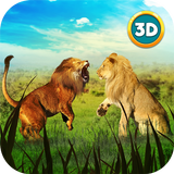 Lion Fighting: Animal Fury Fighting Game icône