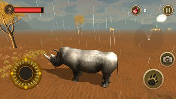 Rhino Survival Simulator تصوير الشاشة 1