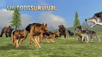 Wild Dog Survival Simulator Affiche