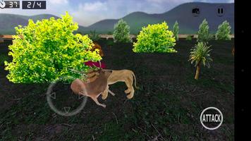 Wild Lion Simulator 3D स्क्रीनशॉट 1