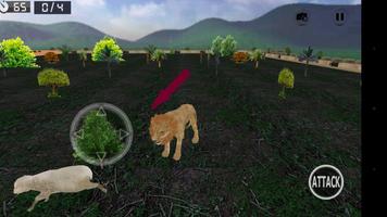 Wild Lion Simulator 3D capture d'écran 2
