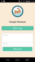Simple Workout Log Affiche