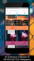 NEVER SETTLE Wallpapers পোস্টার