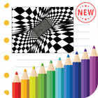 Optical Illusion Coloring Book أيقونة