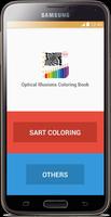 Optical Illusion Coloring Book الملصق