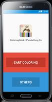 Coloring Book : Panda Kung Fu โปสเตอร์
