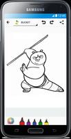 Coloring Book : Panda Kung Fu capture d'écran 3
