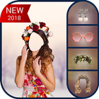 Flower Hairstyle Makeup Photo Editor - 2019 圖標