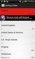 Dialing Codes screenshot 1