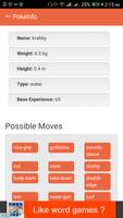 Info of Pokemon capture d'écran 1