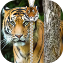 Wild Kitty Zipper Screen Lock APK