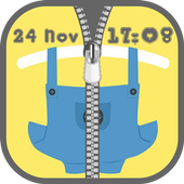 Zipper Yellow Lock Screen icon