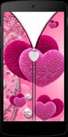 Pink Love Zip Lock Affiche