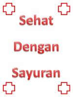 Sehat Dengan Sayuran poster