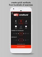 Windhund Workout Plakat