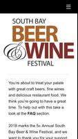 Southbay Beer and Wine Festival poster