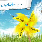 i wish，風車，許願，幸運，運氣，福，願望，可愛 icône