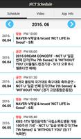 NCT Schedule poster