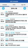 Poster EXO Schedule