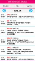 Girls' Generation Schedule Affiche
