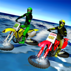 Beach Bike Water Surfing Challenge Racing Game Zeichen