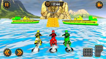 Beach Bike Water Surfing Challenge Racing Game اسکرین شاٹ 3