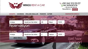 Wings Rent a Car syot layar 2
