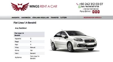 Wings Rent a Car capture d'écran 3