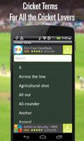 Free Cricket Terms captura de pantalla 2