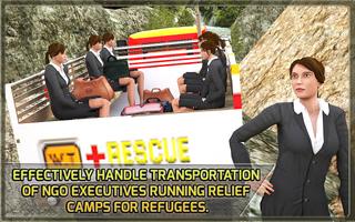 Ambulance simulator 3D : Refugee Transport Truck capture d'écran 1