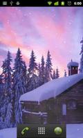 winter cabin wallpaper 스크린샷 1