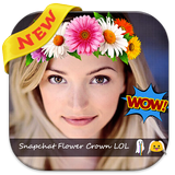 Snap Flower Crown Photo Editor icône