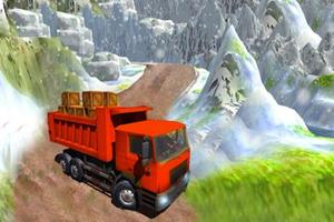 Truck Driver 3D Hill Station Affiche